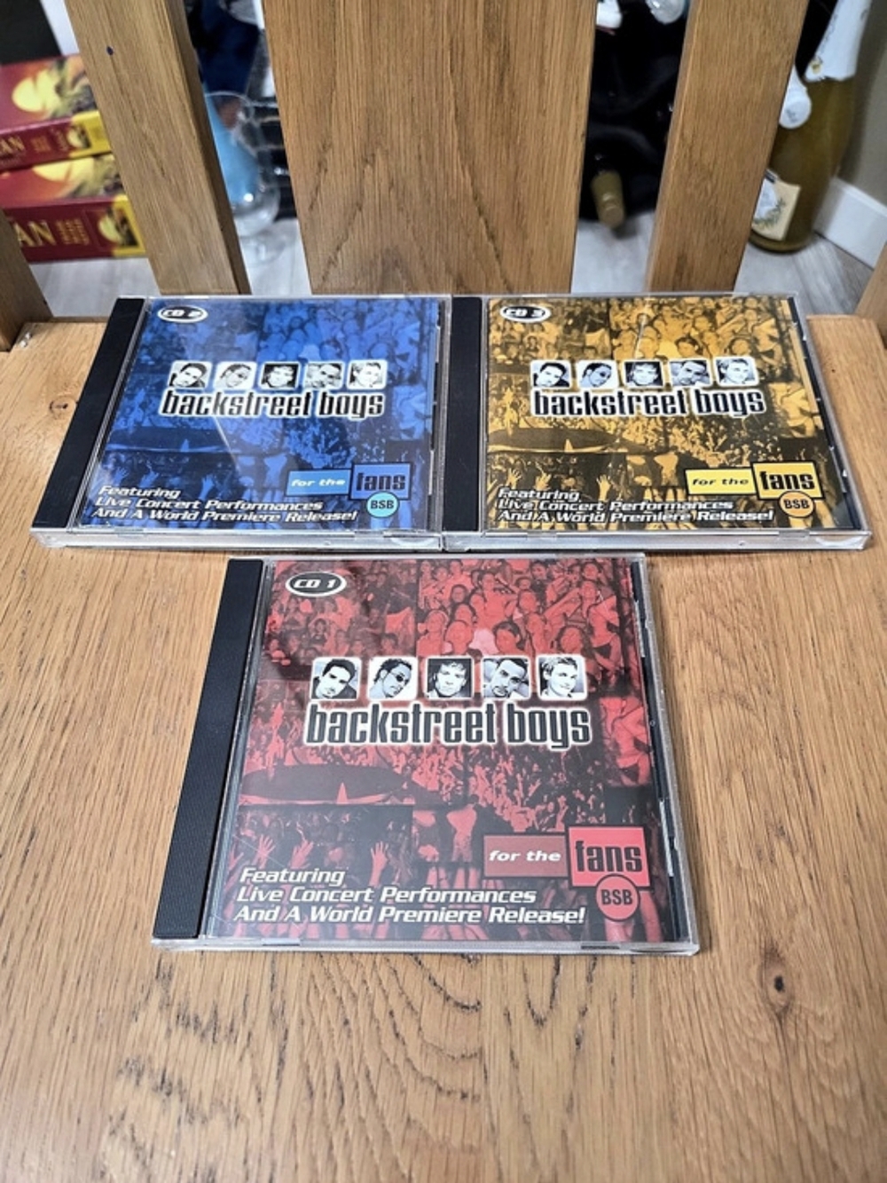 Backstreet Boys For The Fans CD Set (CD 1, CD 2, CD 3) 3-CD Music Set Blue &